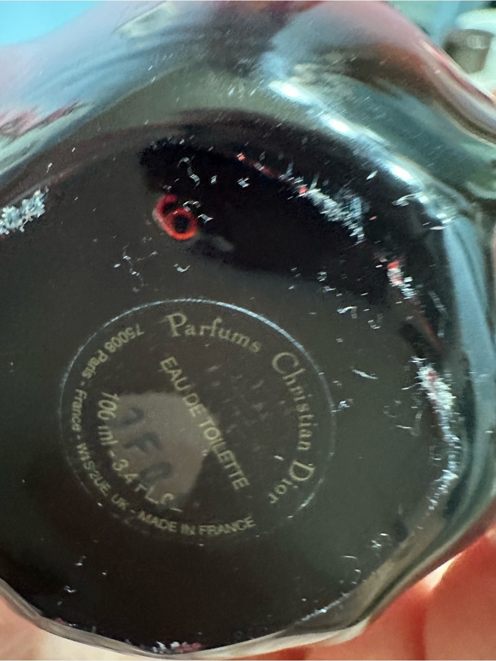 Dior Hypnotic Poison Red Glass Perfume - Picture 3 of 3